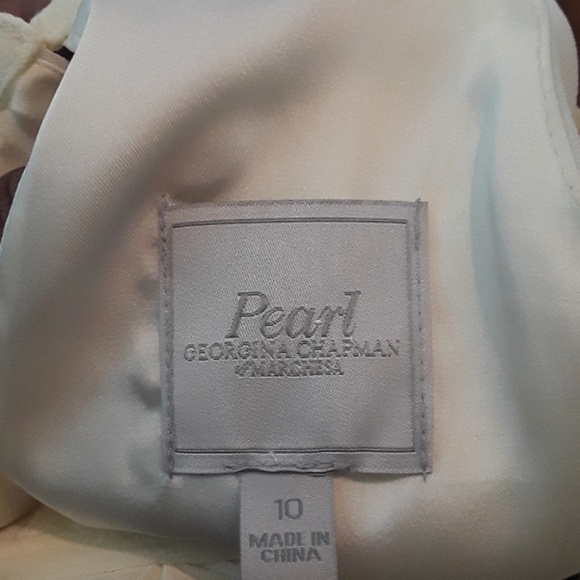 Cream Pleated Dress - Picture 4 of 4